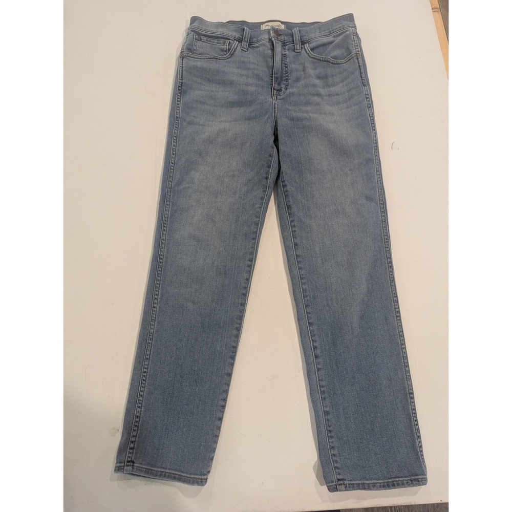 Madewell Roadtripper Stovepipe High Rise Straight Jeans Light Wash Blue Women 29